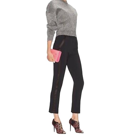 JIMMY CHOO TACTIC Laser Cut BLACK GERANIUM PATENT LEATHER PEEP-TOE PUMP Bootie - Picture 1 of 14